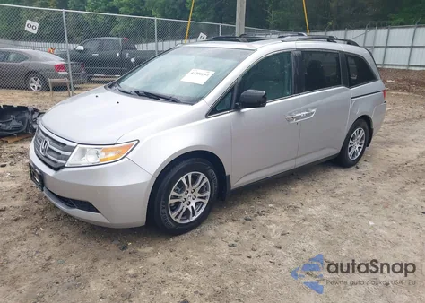2012 Honda Odyssey Ex-L z USA, uszkodzony, nr VIN 5FNRL5H62CB052045